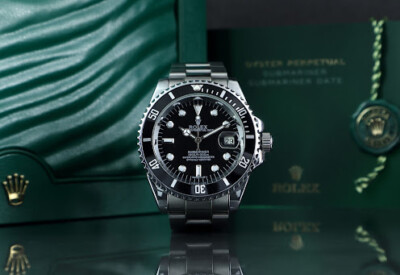 Rolex Black Submariner with Box and Paperwork